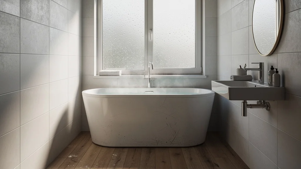 La baignoire balnéo est surcotée dans les petites salles de bain