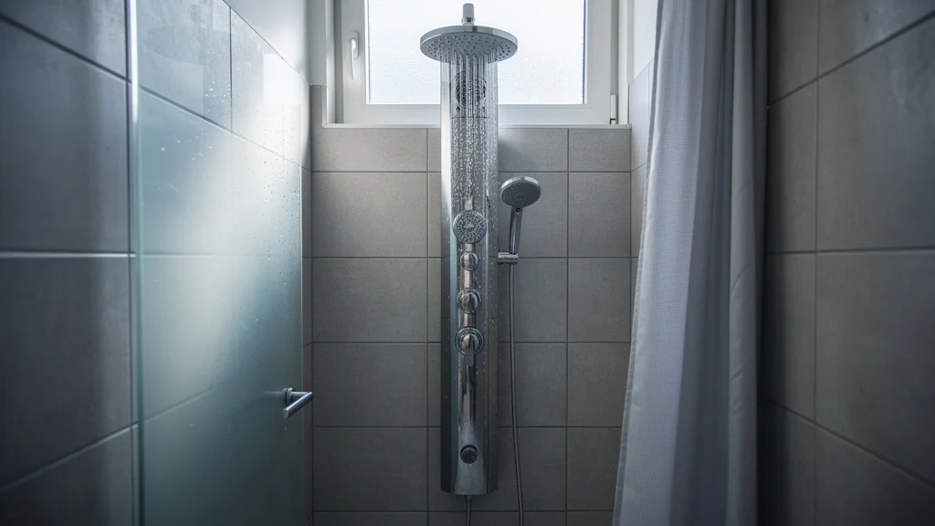 La colonne de douche hydromassante déçoit dans une petite salle d’eau